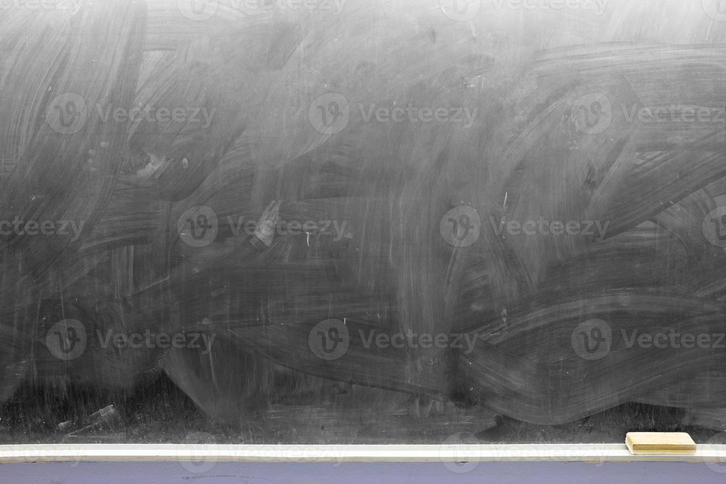 Empty Blackboard with eraser photo
