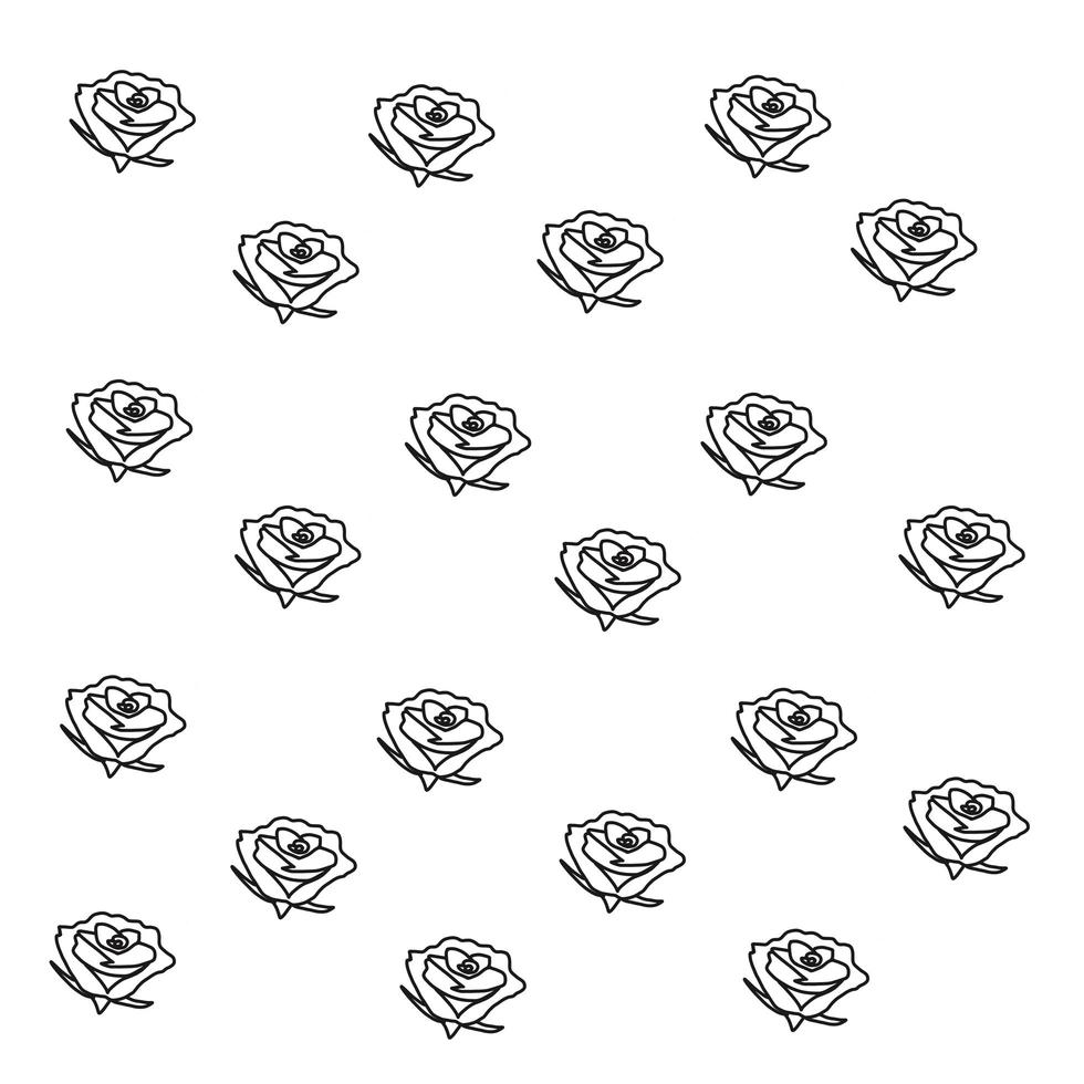 Wedding Rose Black and white Color Pattern back ground photo