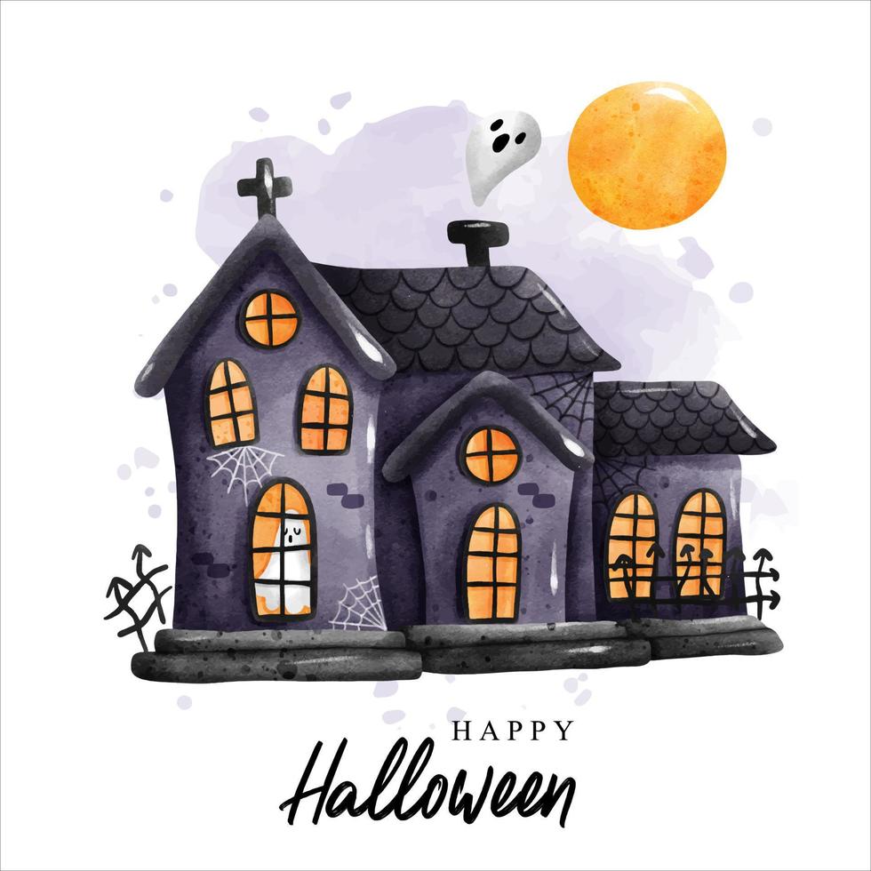 feliz halloween, decoración de halloween. ilustración vectorial vector