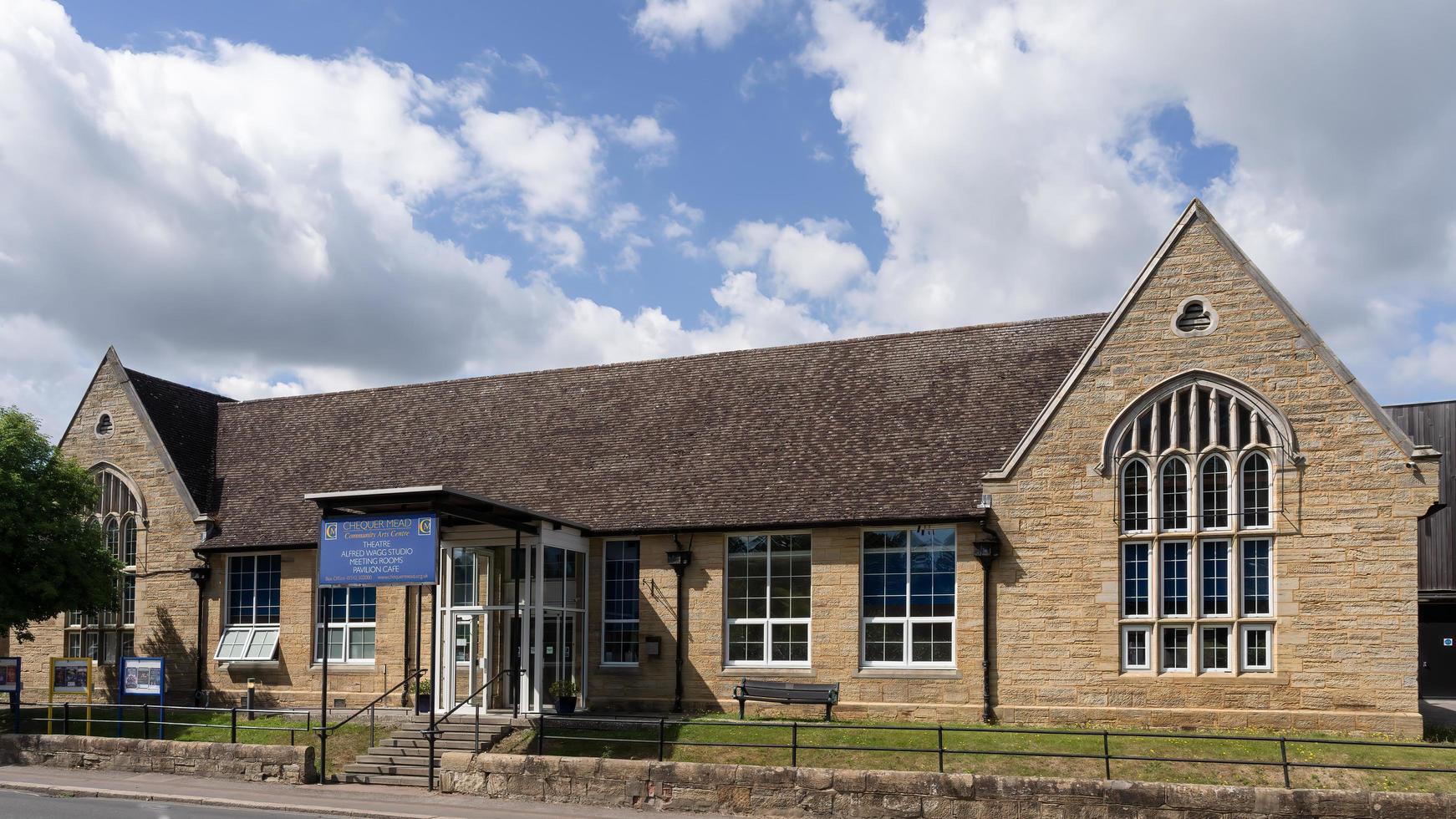 EAST GRINSTEAD, WEST SUSSEX, UK JULY 1. View of Chequer Mead Theatre in East Grinstead on July