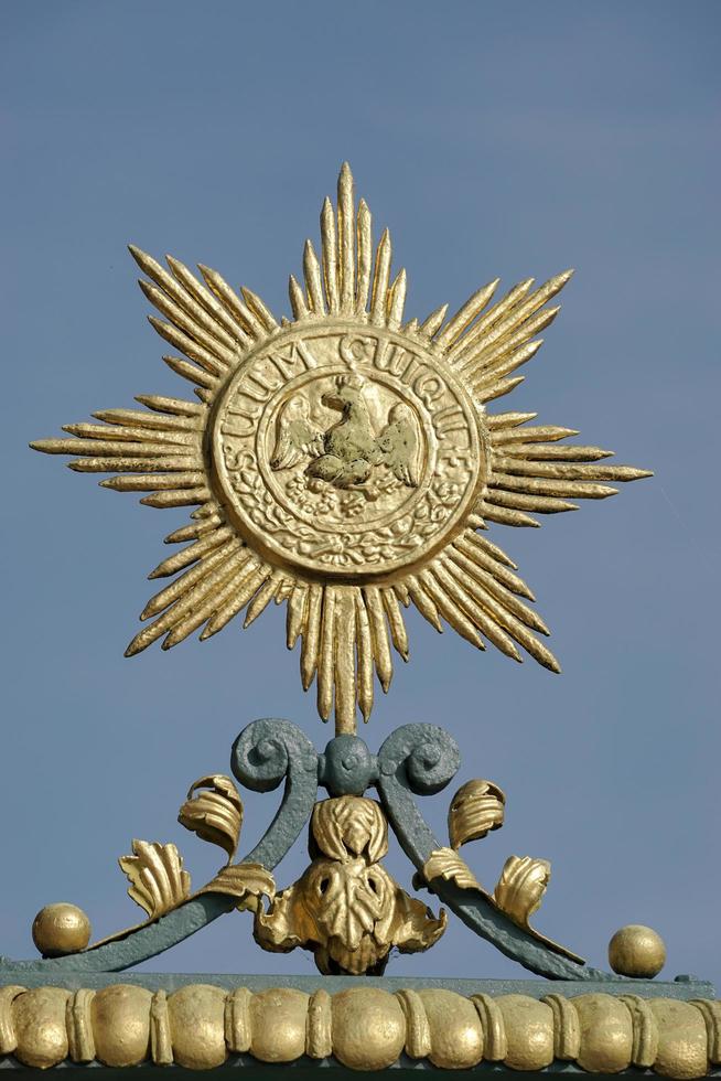 Berlin, Germany, 2014. Detail of the gate at Charlottenburg Palace in Berlin photo