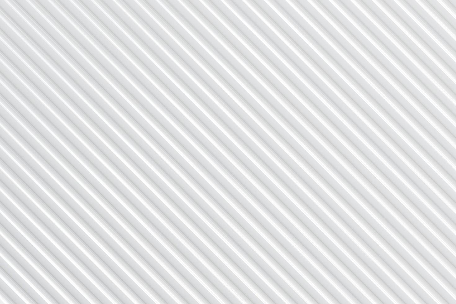 White tube shape diagonal stripes for background or template. Grid of straight parallel lines, 3d rendering photo