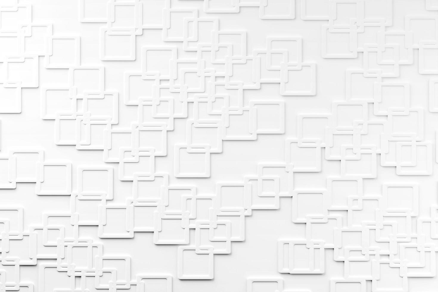 Abstract line square shape texture on white background, soft wallpaper. 3d rendering photo