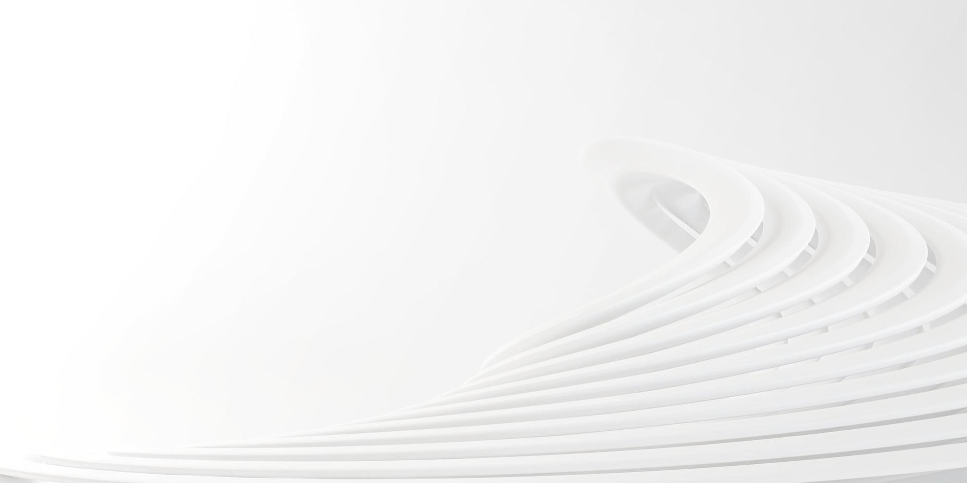 Light shine on white lines. White wave texture soft wallpaper. An element for design. Purity 3d rendering image. photo
