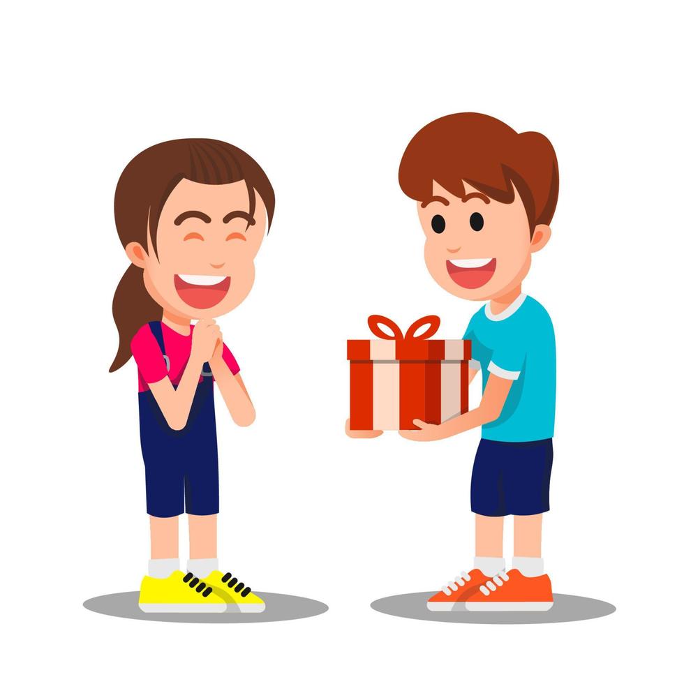 A Boy Gives A Gift To His Cute Friend 10716905 Vector Art At Vecteezy a-boy-gives-a-gift-to-his-cute-friend-10716905-vector-art-at-vecteezy