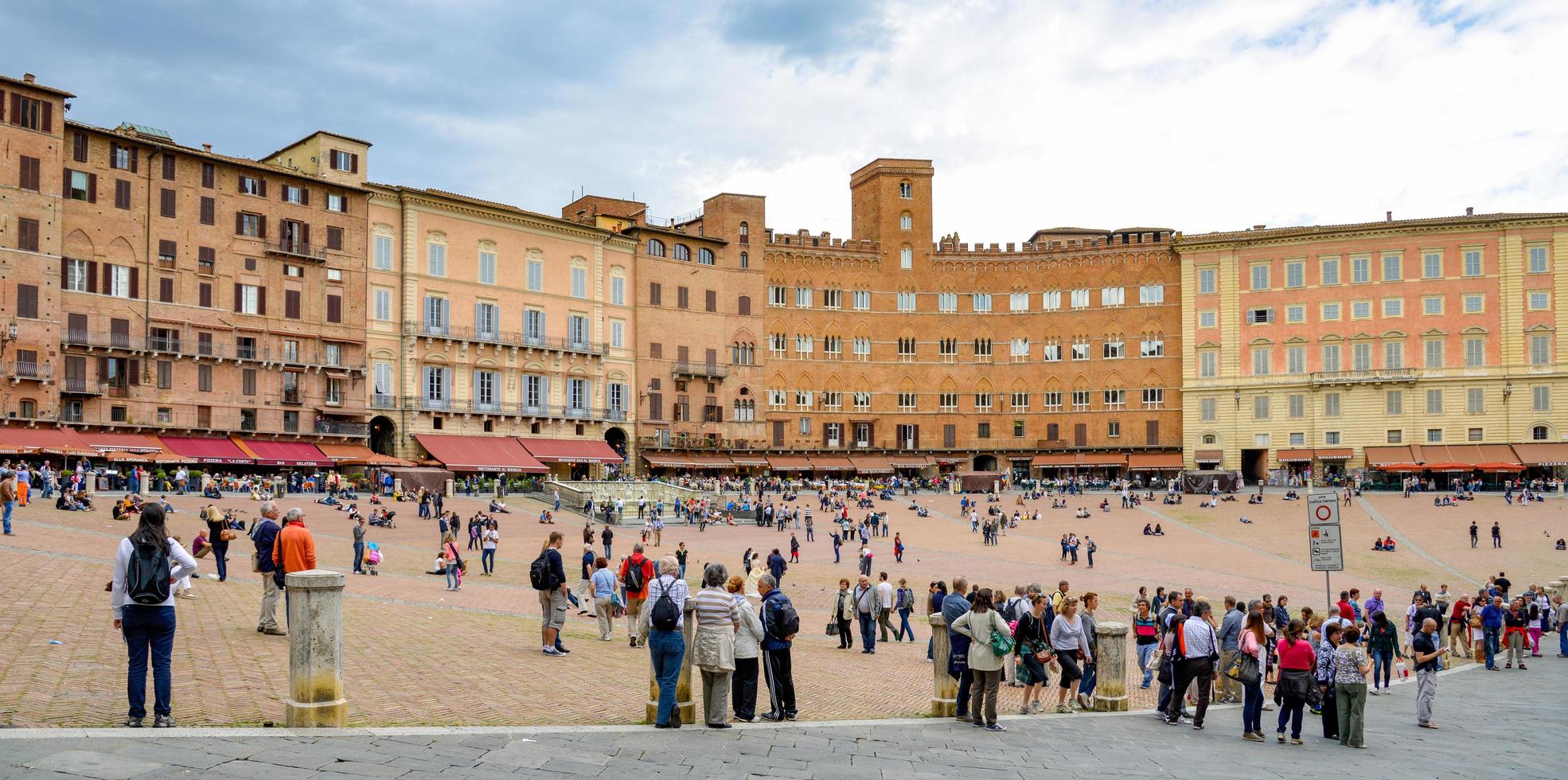 SIENA, TUSCANY, ITALY - MAY 18. Tourists in Siena Italy on May 18, 2013. Unidentified people. photo