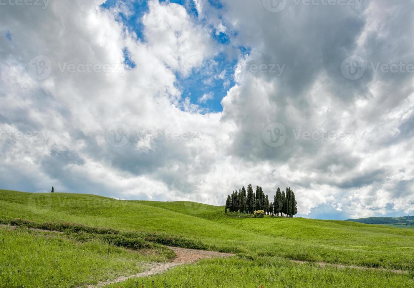 View of the scenic Tuscan countryside photo