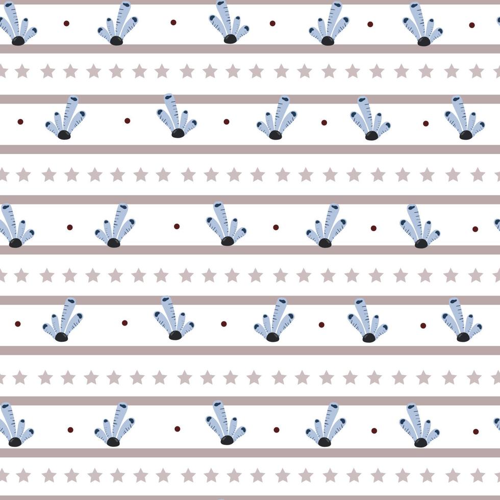 seamless pattern with cute jellyfish background vector