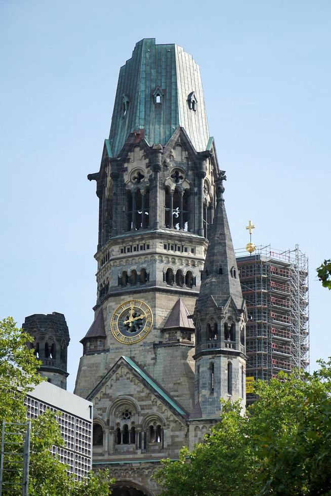 berlín, alemania, 2014. emperador wilhelm iglesia memorial en berlín foto