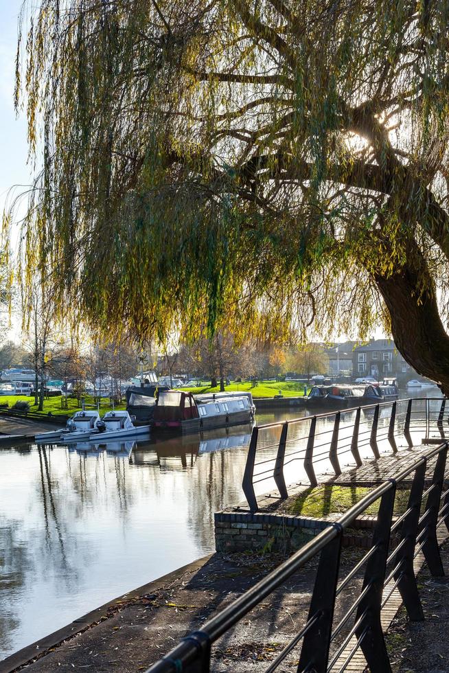 ELY, CAMBRIDGESHIRE, UK - NOVEMBER 23. View along the River Great Ouse at Ely on November 23, 2012 photo
