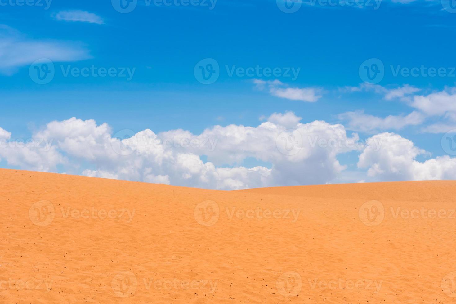 dunas de arena amarilla en mui ne es un popular destino turístico de vietnam foto