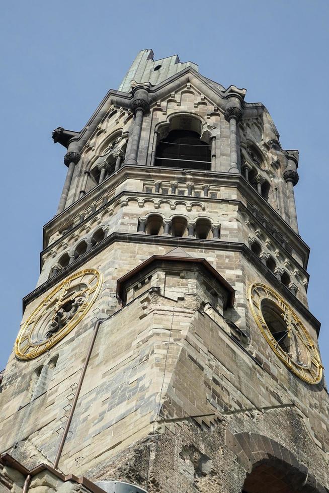 berlín, alemania, 2014. emperador wilhelm iglesia memorial en berlín foto