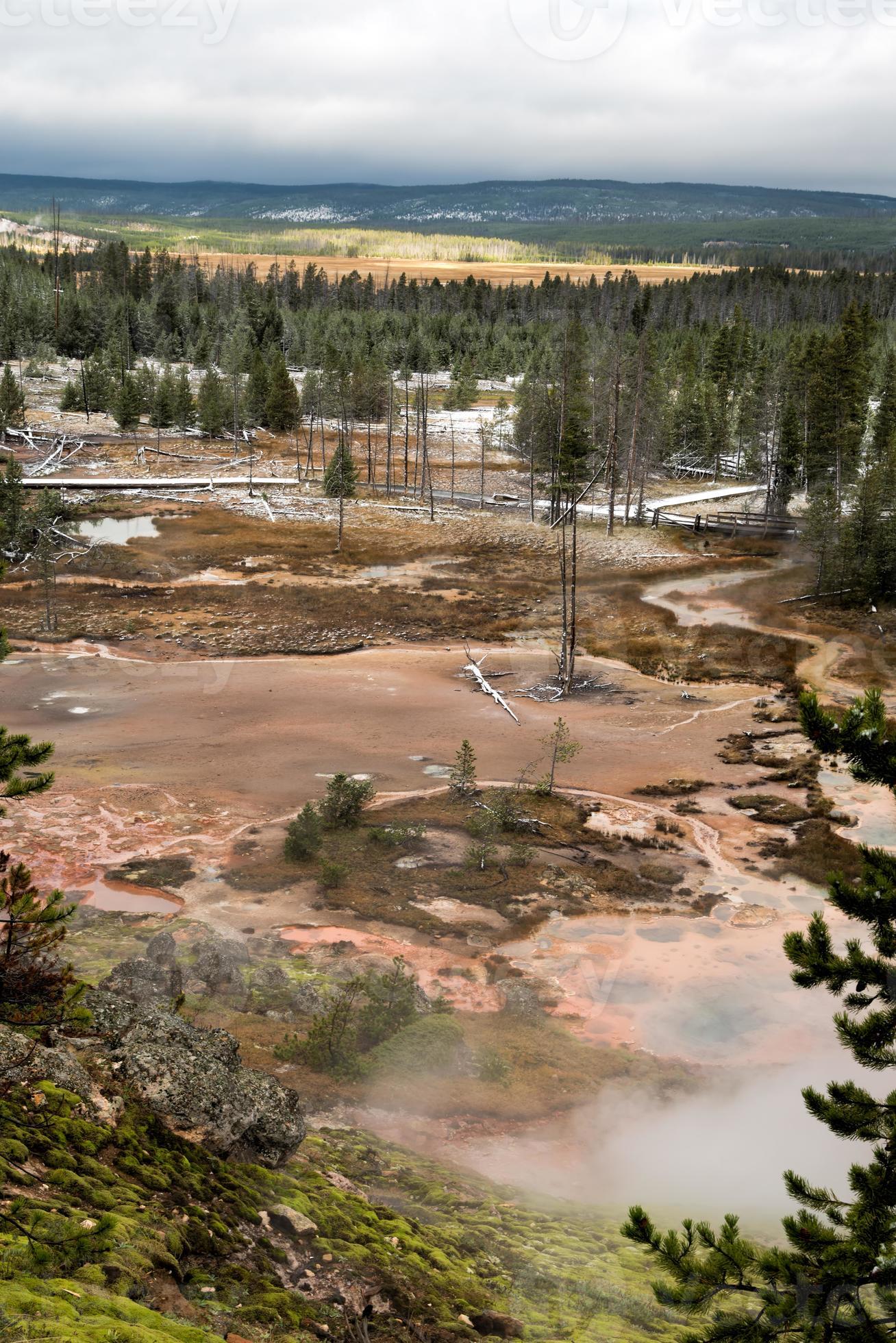 Artist Paint Pots in Yellowstone National Park 10718740 Stock Photo at