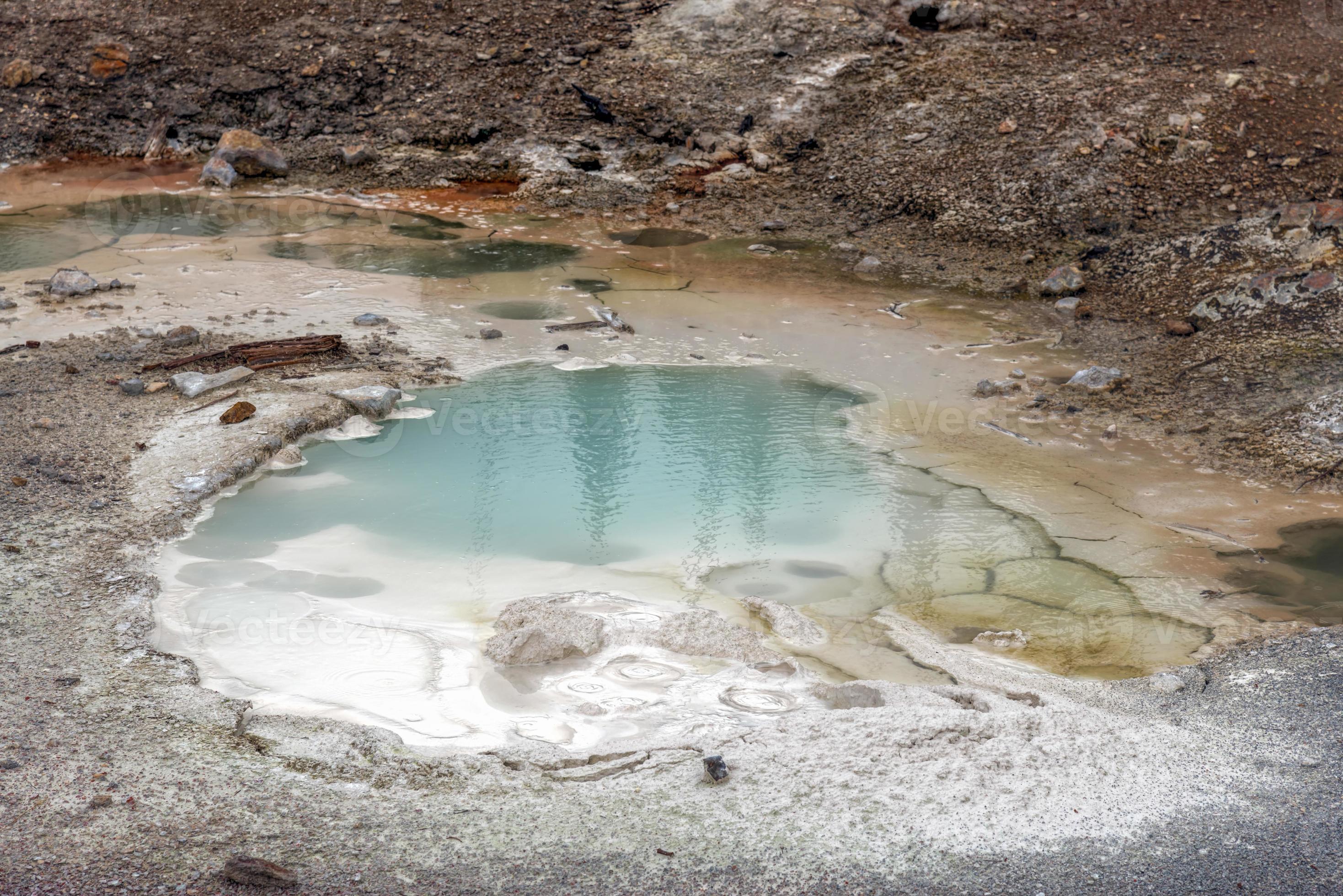 Artist Paint Pots area in Yellowstone National Park 10718741 Stock