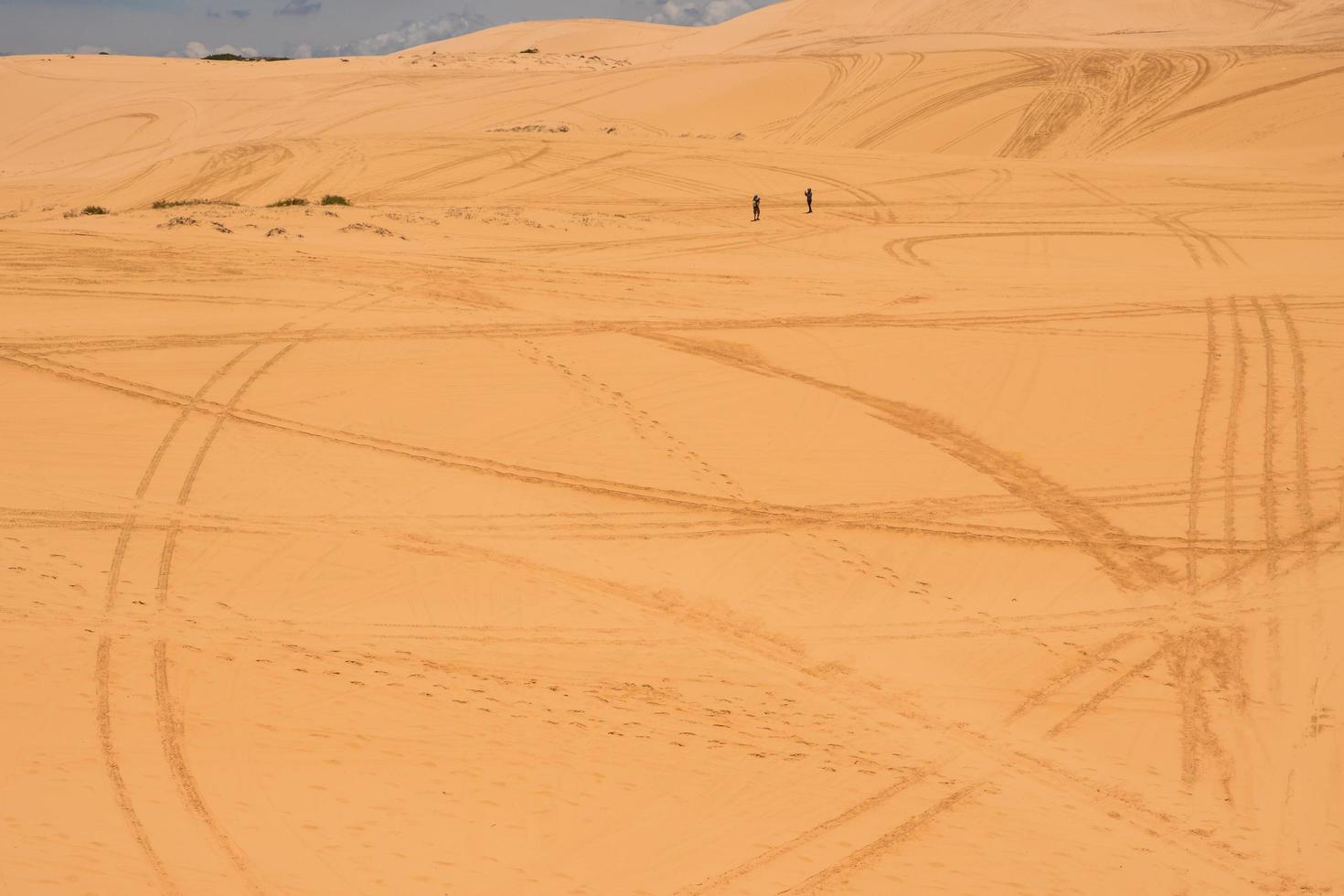 Yellow sand dunes in Mui Ne is a popular tourist destination of Vietnam photo