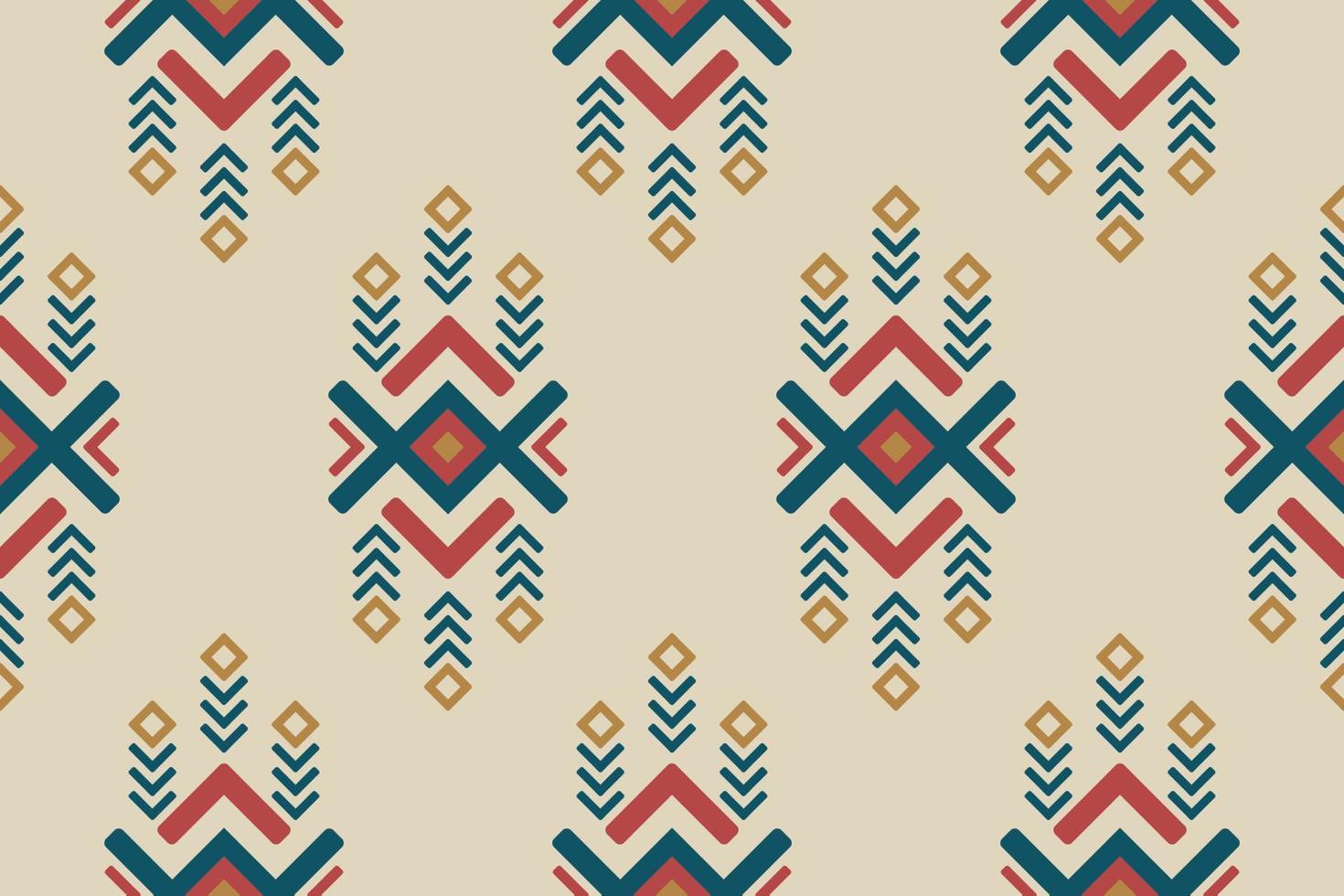 Geometric ethnic oriental seamless pattern traditional. Fabric Indian style. Design for background, wallpaper, vector illustration, fabric, clothing, carpet, textile, batik, embroidery.