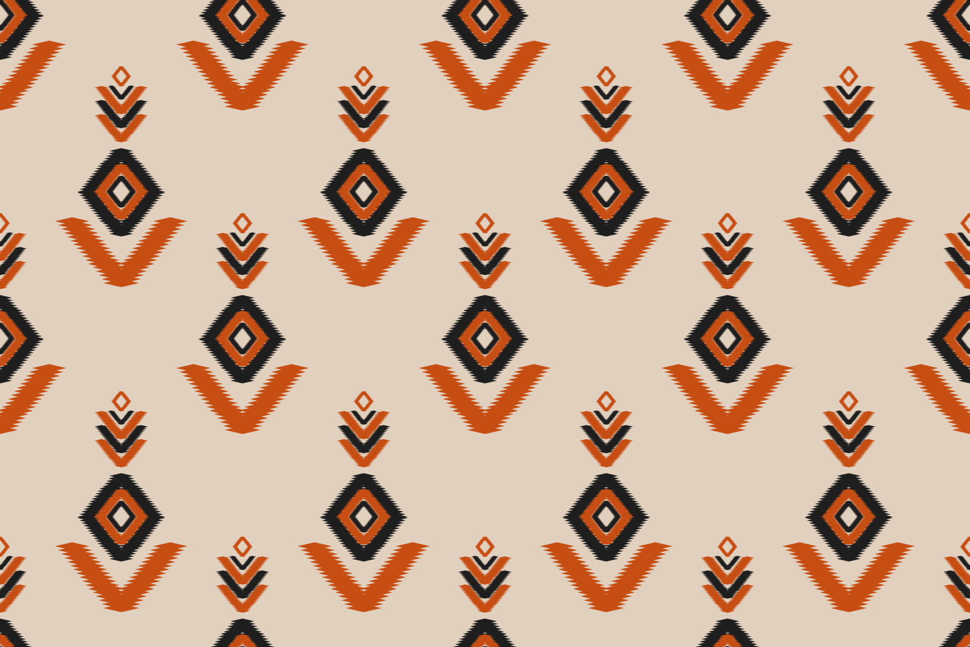 Ethnic oriental ikat seamless pattern traditional. Fabric Indian style ...