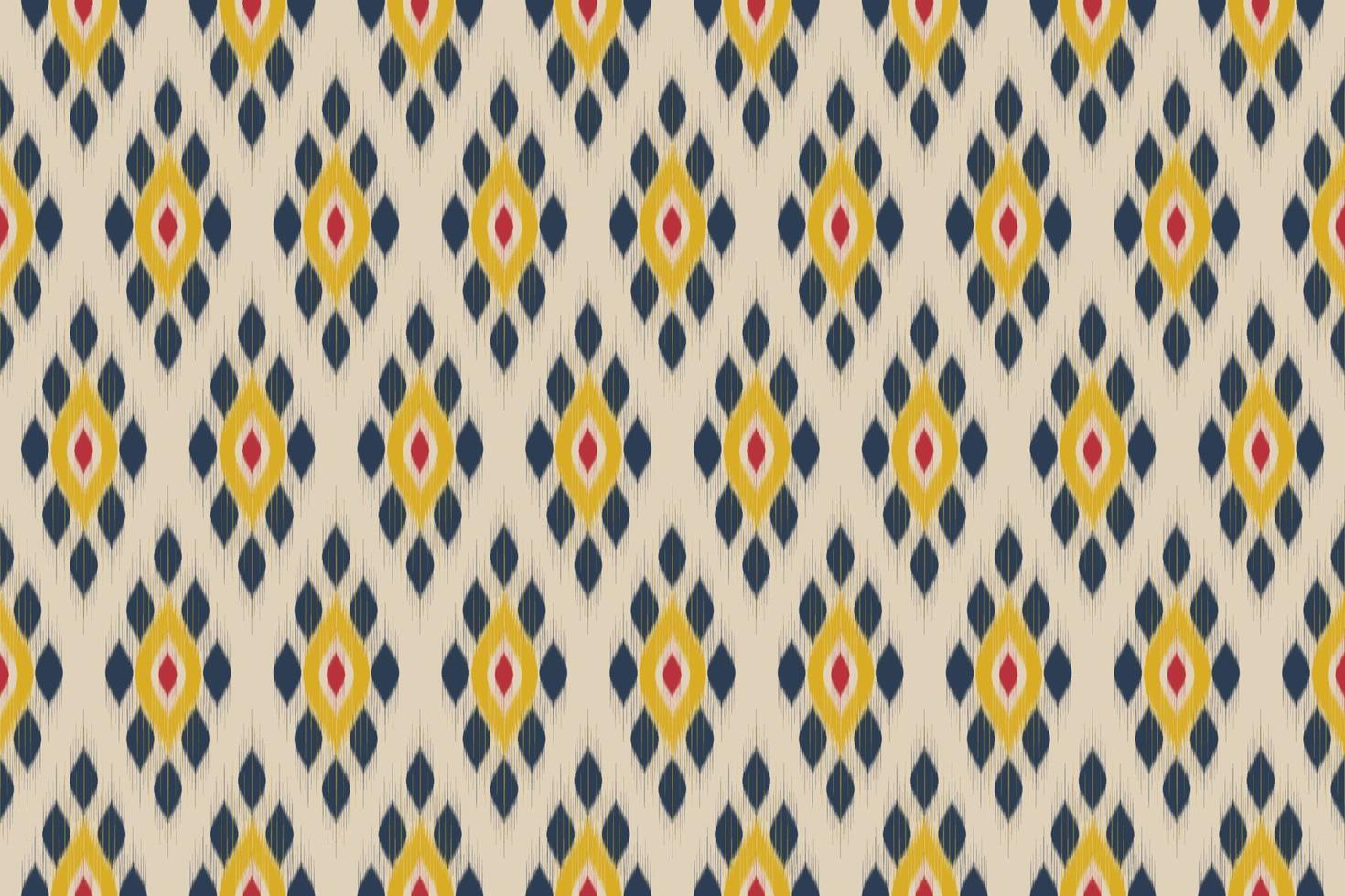 Ikat seamless pattern in tribal. Abstract ethnic pattern art. Design for background, wallpaper, vector illustration, fabric, clothing, carpet, embroidery.