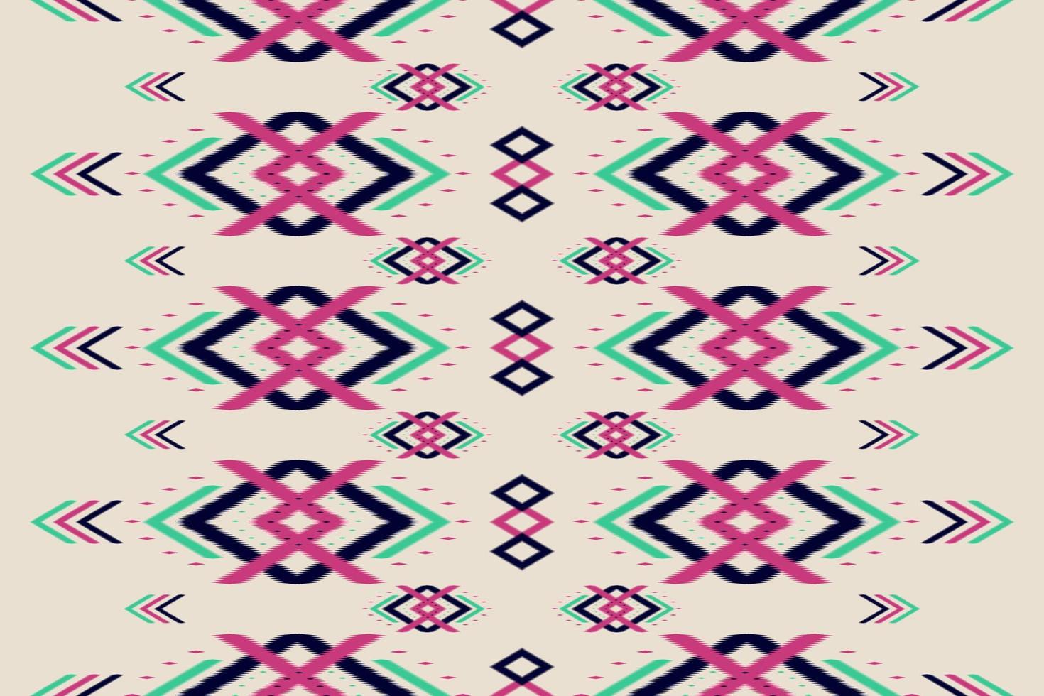Abstract ethnic pattern art. Ikat seamless pattern traditional. American, Mexican style. Design for background, wallpaper, vector illustration, fabric, clothing, carpet, textile, batik, embroidery.