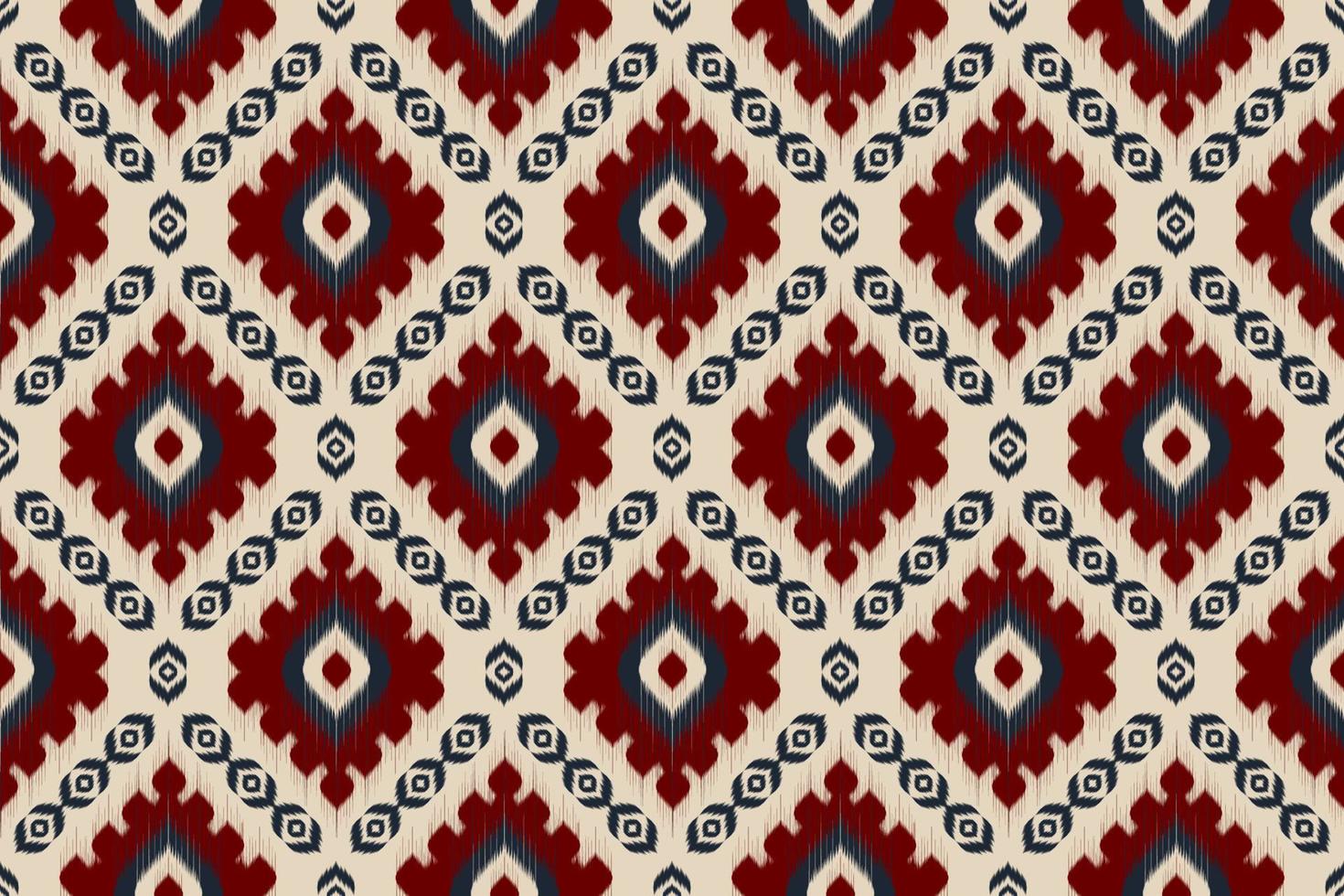 étnico oriental ikat de patrones sin fisuras tradicional. tela estilo indio. diseño para fondo, papel pintado, ilustración vectorial, tela, ropa, moqueta, textil, batik, bordado. vector