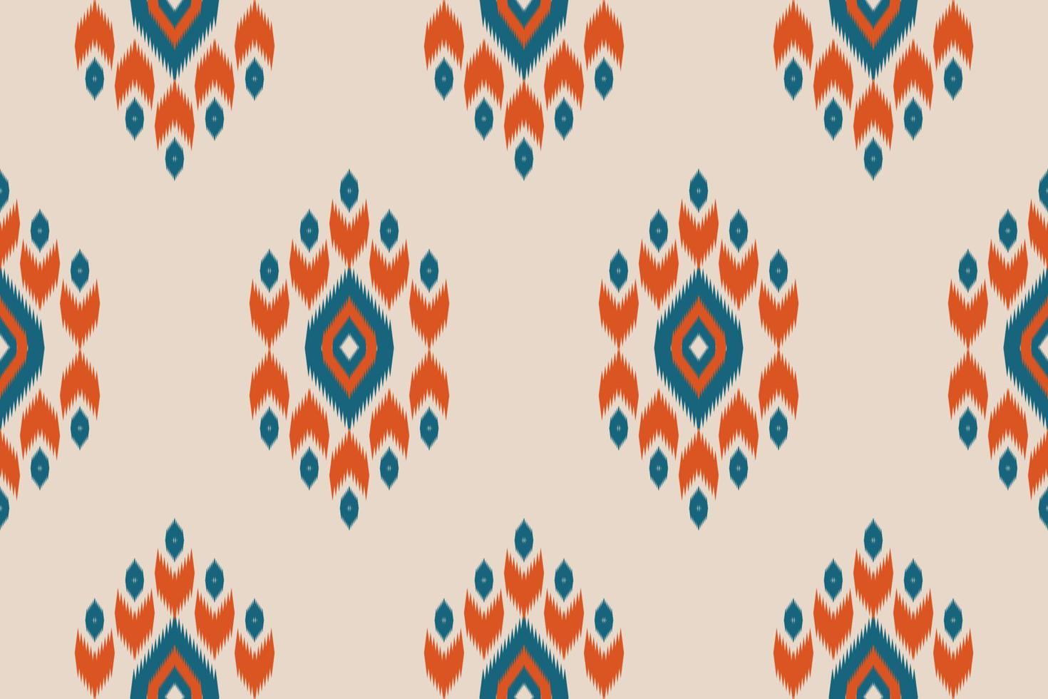 étnico oriental ikat de patrones sin fisuras tradicional. tela estilo indio. diseño para fondo, papel pintado, ilustración vectorial, tela, ropa, moqueta, textil, batik, bordado. vector