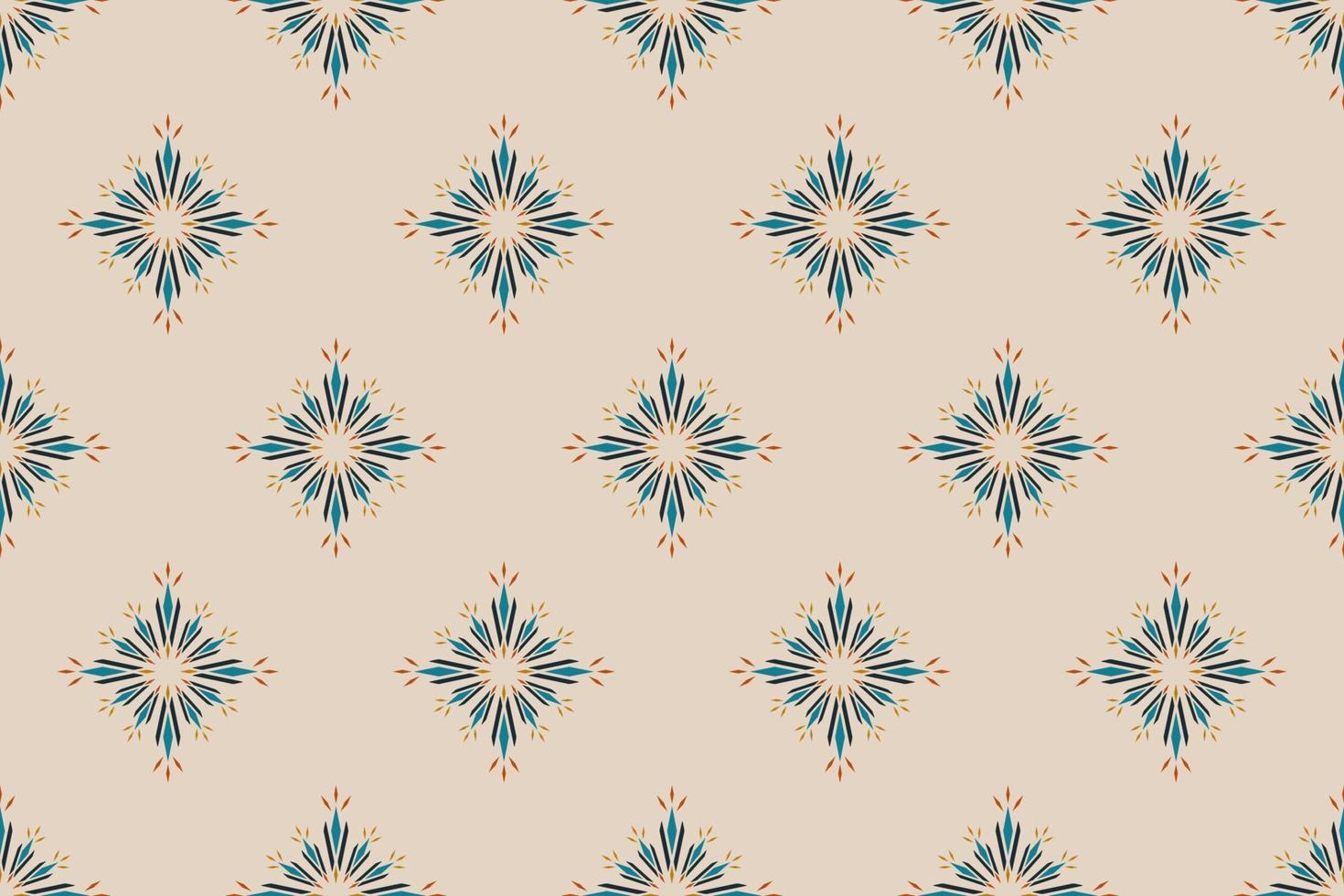 Abstract mandala flower background. Geometric ethnic seamless pattern traditional. Design for wallpaper, vector illustration, fabric, clothing, carpet, textile, batik, embroidery.