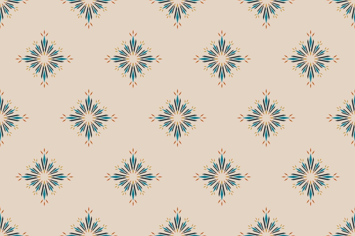 fondo de flor de mandala abstracto. patrón geométrico étnico sin fisuras tradicional. diseño para papel pintado, ilustración vectorial, tela, ropa, moqueta, textil, batik, bordado. vector