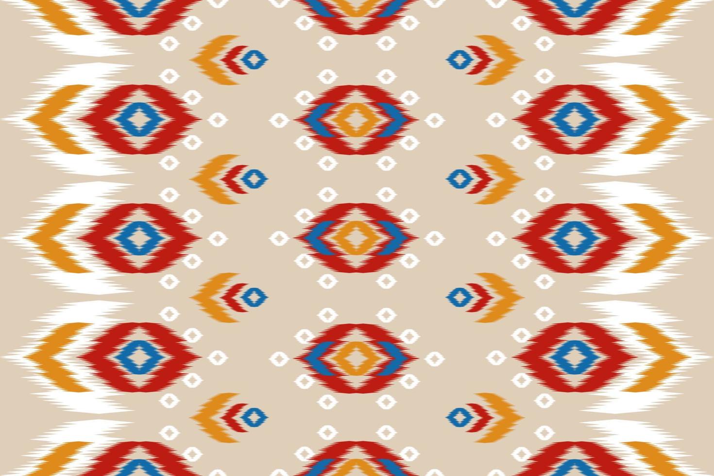 Ethnic ikat seamless pattern in tribal. Design for background, wallpaper, vector illustration, fabric, clothing, carpet, textile, batik, embroidery.