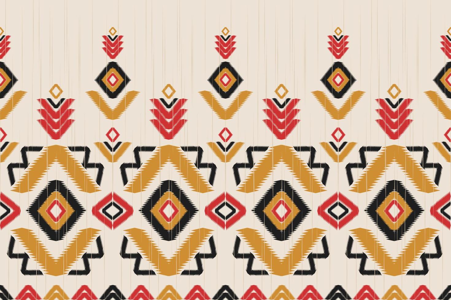 arte de patrones étnicos abstractos. ikat de patrones sin fisuras tradicional. estilo americano, mexicano. diseño para fondo, papel pintado, ilustración vectorial, tela, ropa, moqueta, textil, batik, bordado. vector