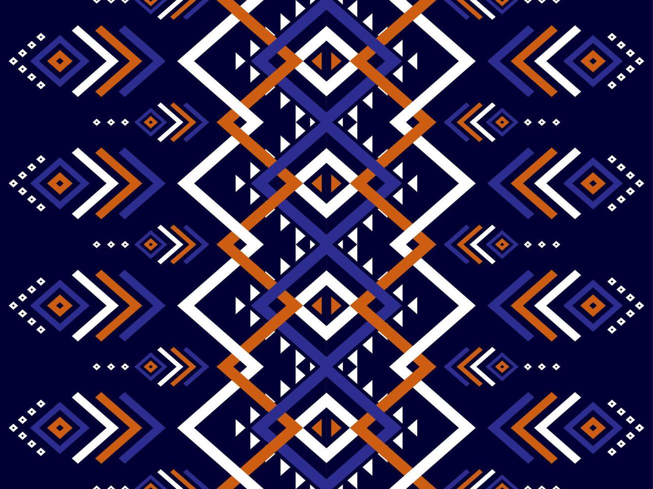 patrón geométrico étnico sin costuras en tribal. estilo americano, mexicano. diseño para fondo, papel pintado, ilustración vectorial, tela, ropa, moqueta, textil, batik, bordado. vector