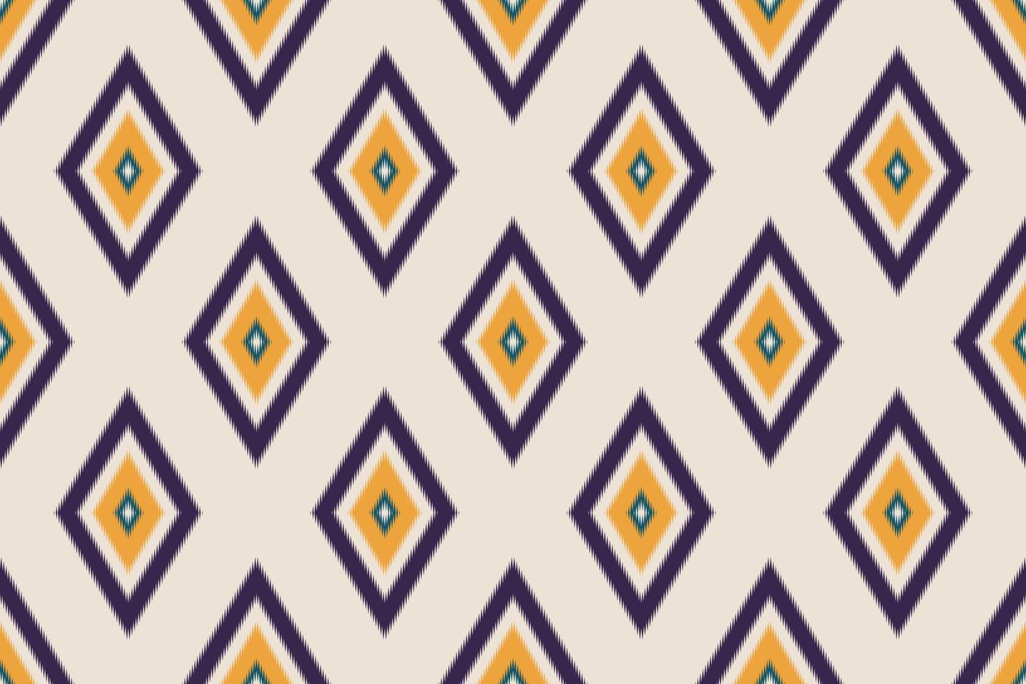 Ethnic oriental ikat seamless pattern traditional. Fabric Indian style. Design for background, wallpaper, vector illustration, fabric, clothing, carpet, textile, batik, embroidery.