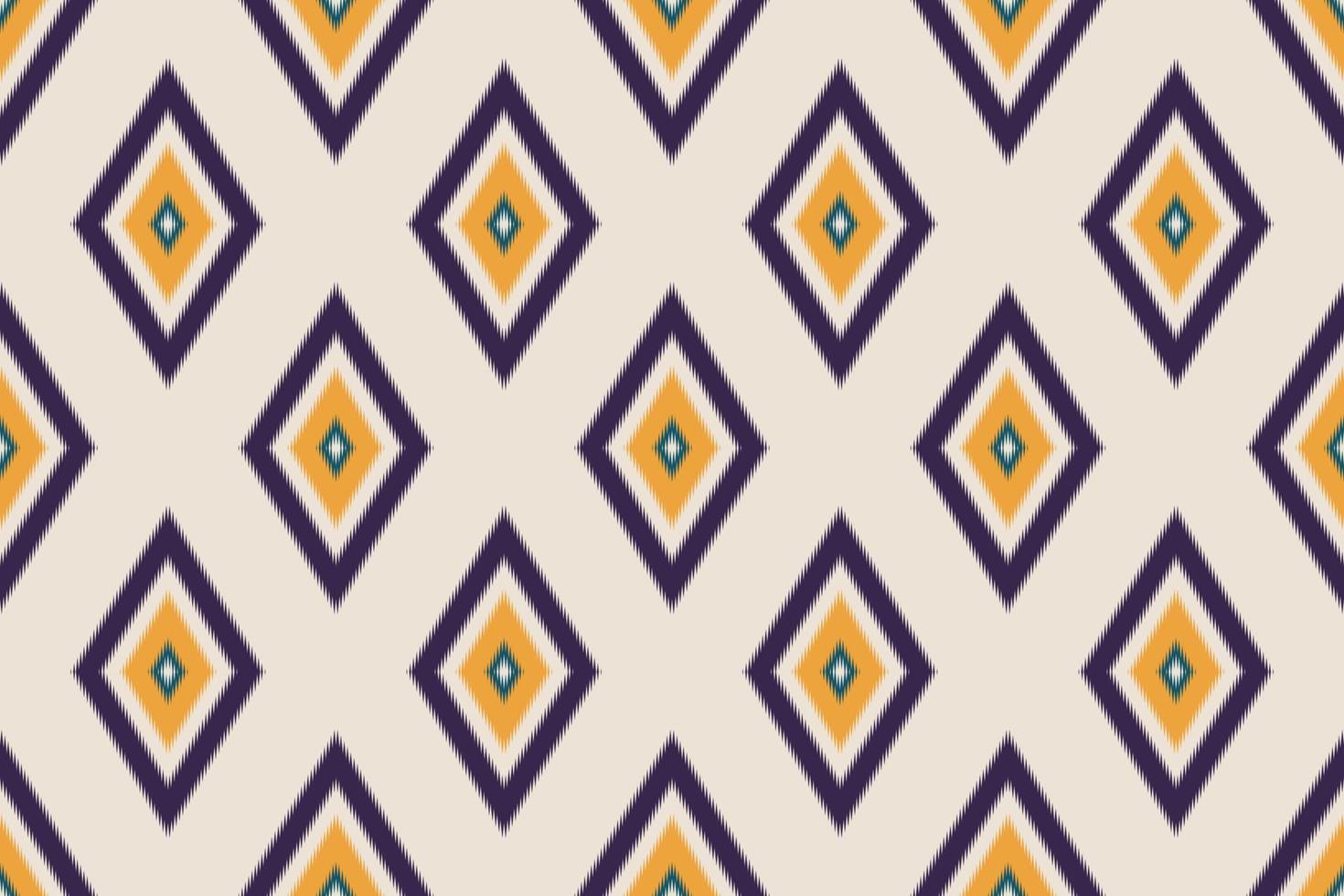 Ethnic oriental ikat seamless pattern traditional. Fabric Indian style. Design for background, wallpaper, vector illustration, fabric, clothing, carpet, textile, batik, embroidery.