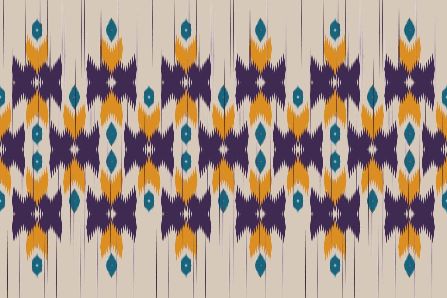 Ethnic oriental ikat seamless pattern traditional. Fabric Indian style. Design for background, wallpaper, vector illustration, fabric, clothing, carpet, textile, batik, embroidery.