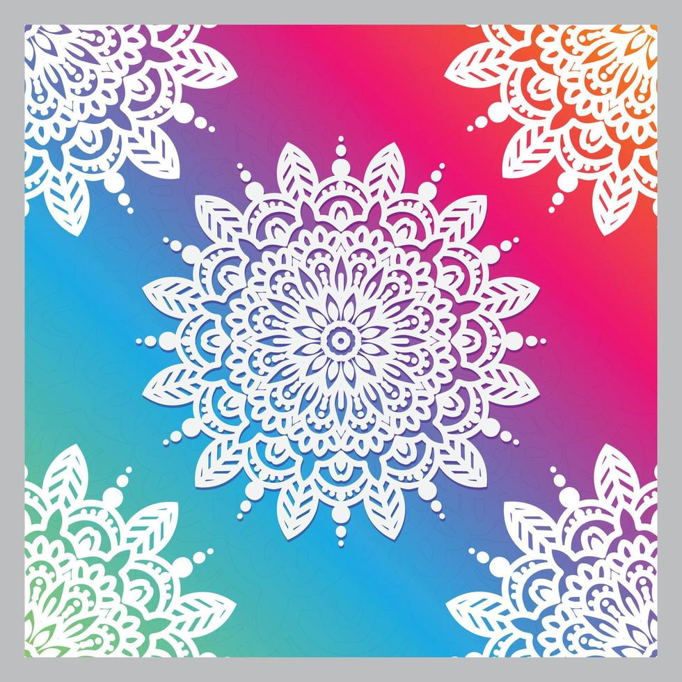 Luxury mandala background design vector