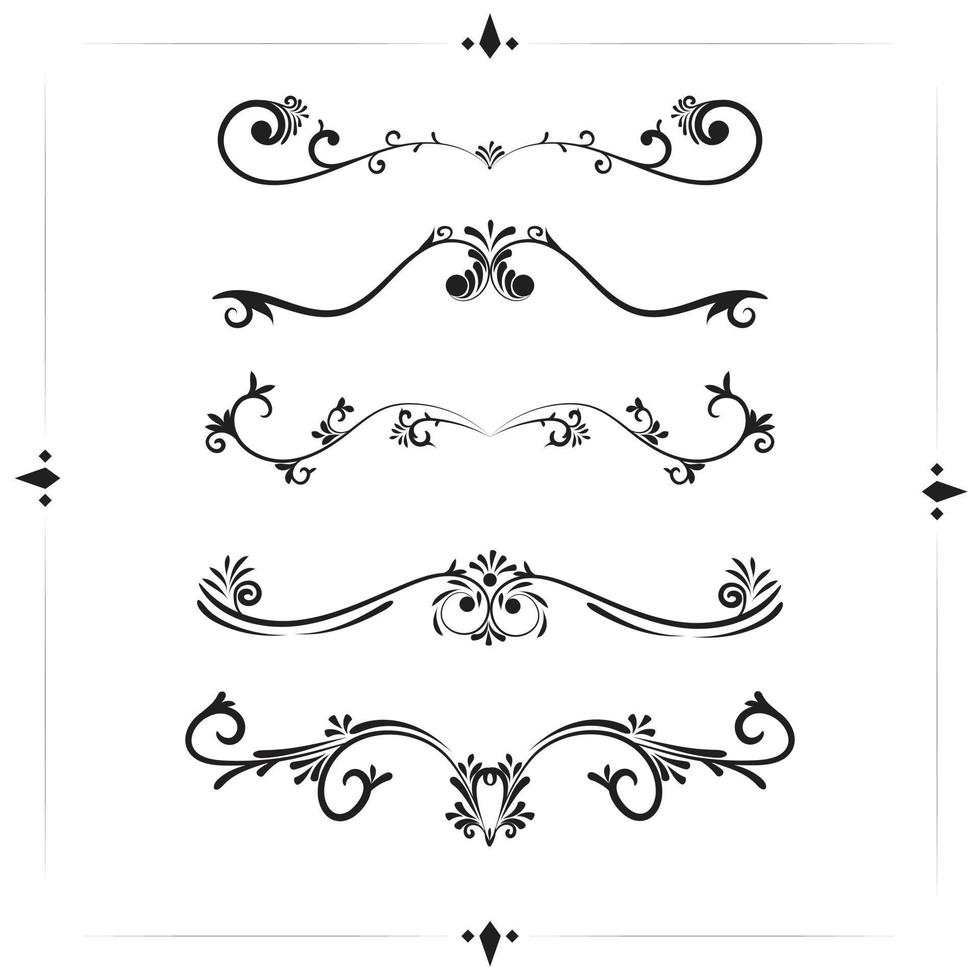 diseño floral ornamental vector