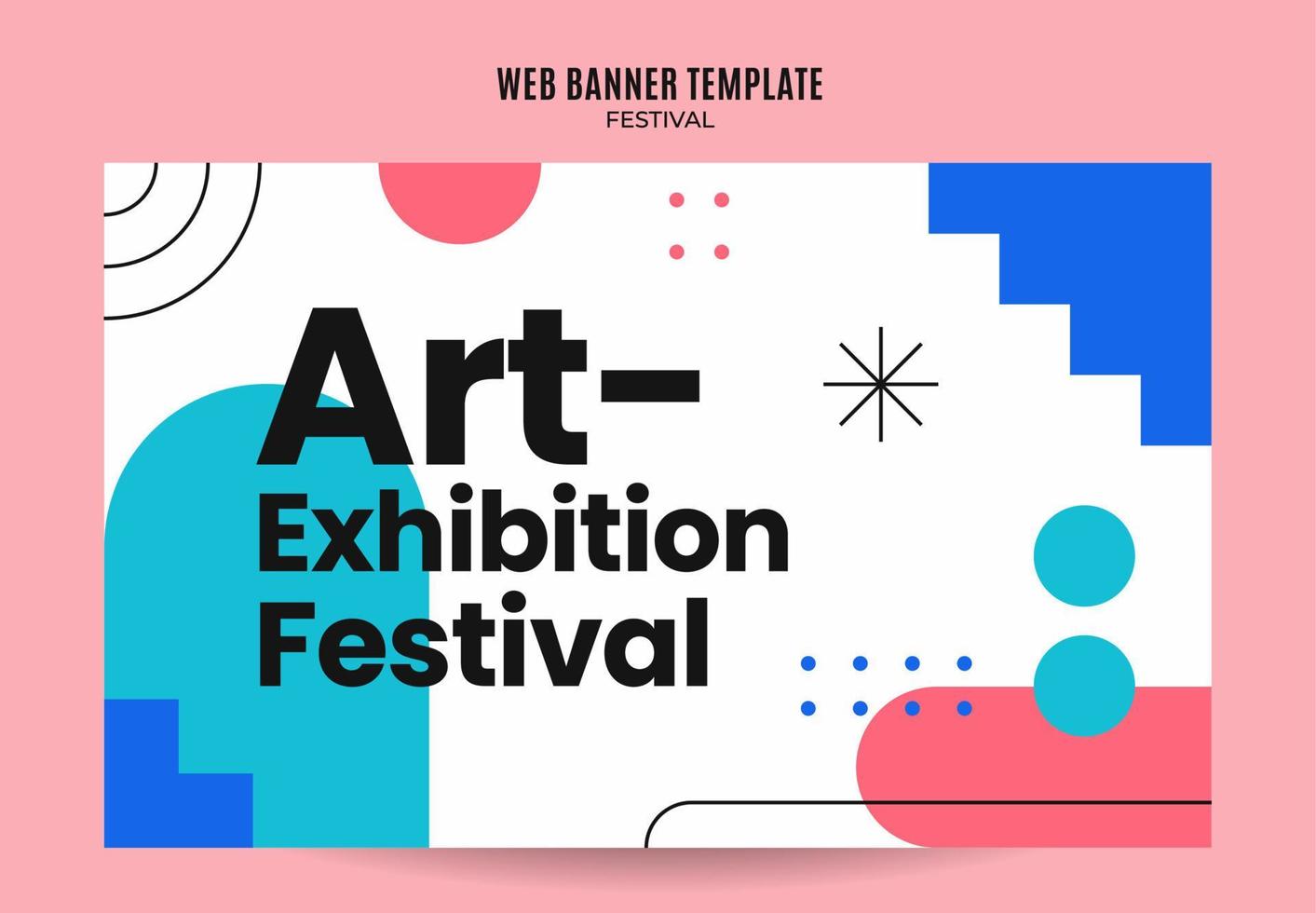 Festival Web Banner for Social Media Poster, banner, space area and background vector