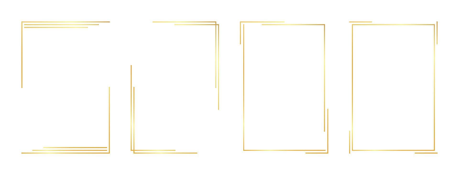 rectangle gold frame 10719815 Vector Art at Vecteezy
