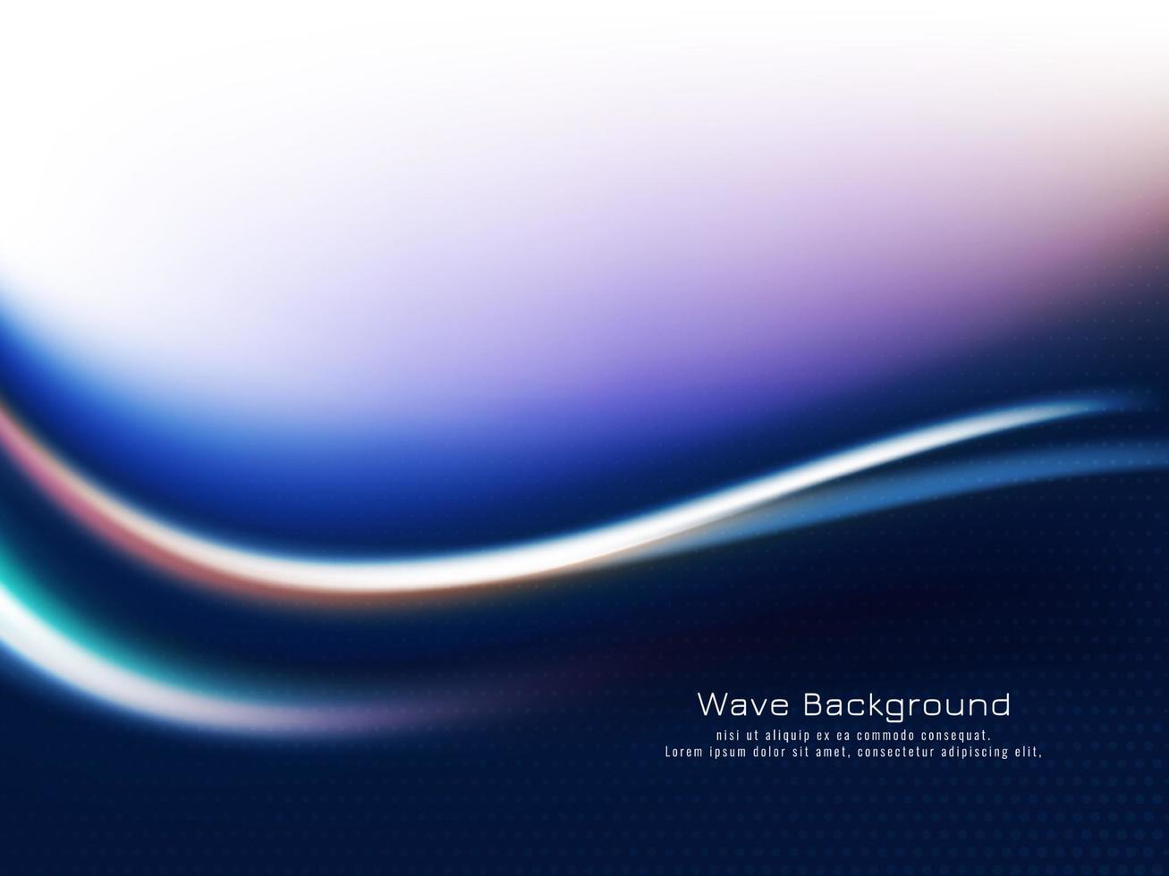 Modern stylish colorful wave design background vector