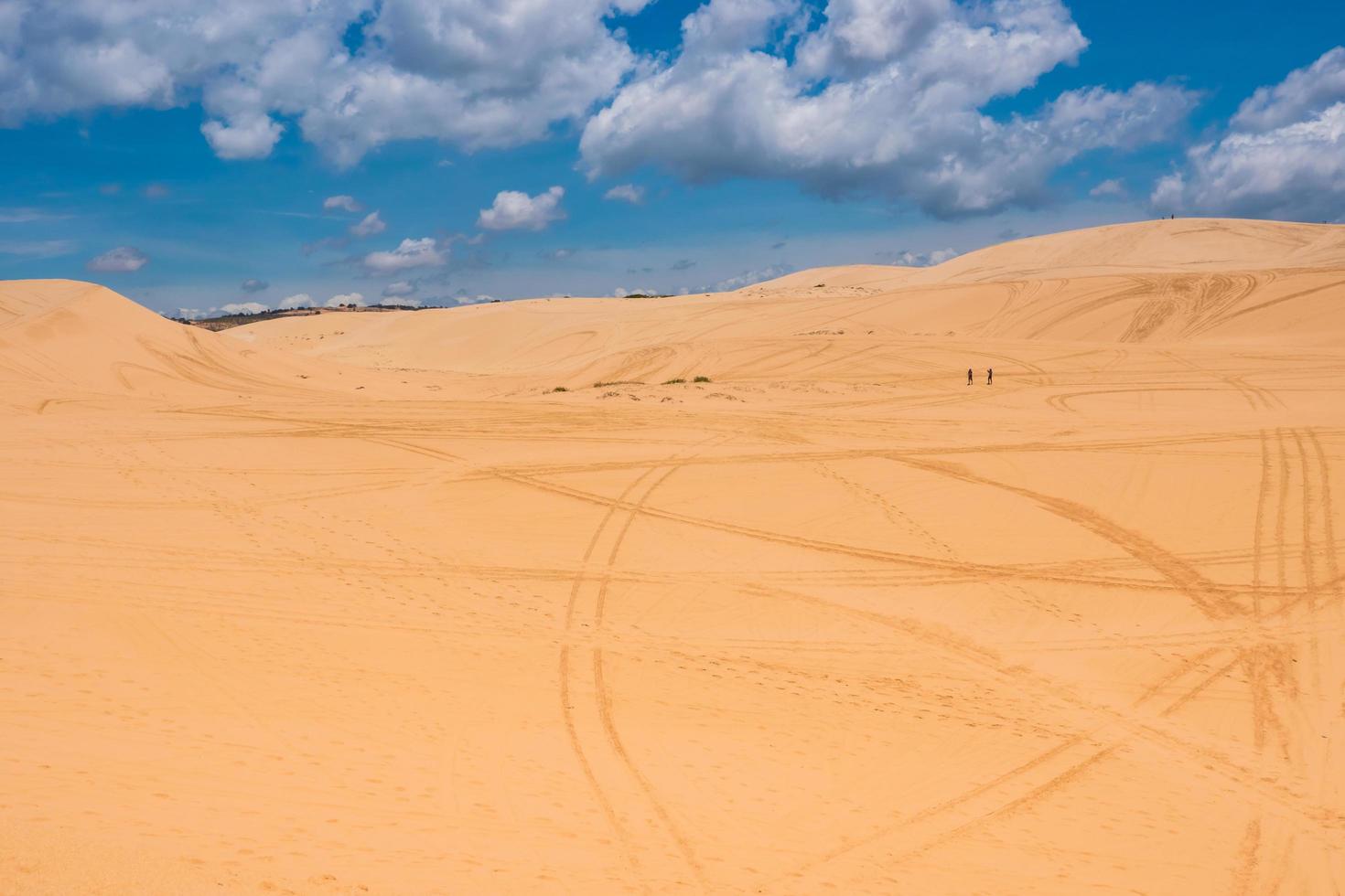 Yellow sand dunes in Mui Ne is a popular tourist destination of Vietnam photo