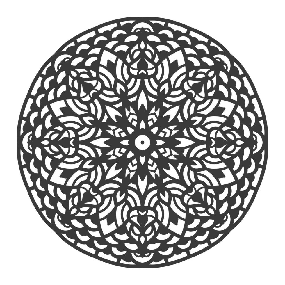 círculo decorativo ornamento mandala en estilo diwali. vector