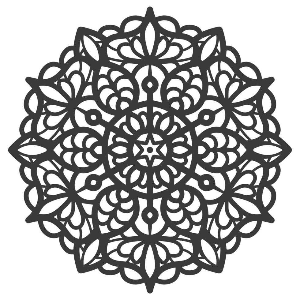 círculo decorativo ornamento mandala en estilo diwali. vector