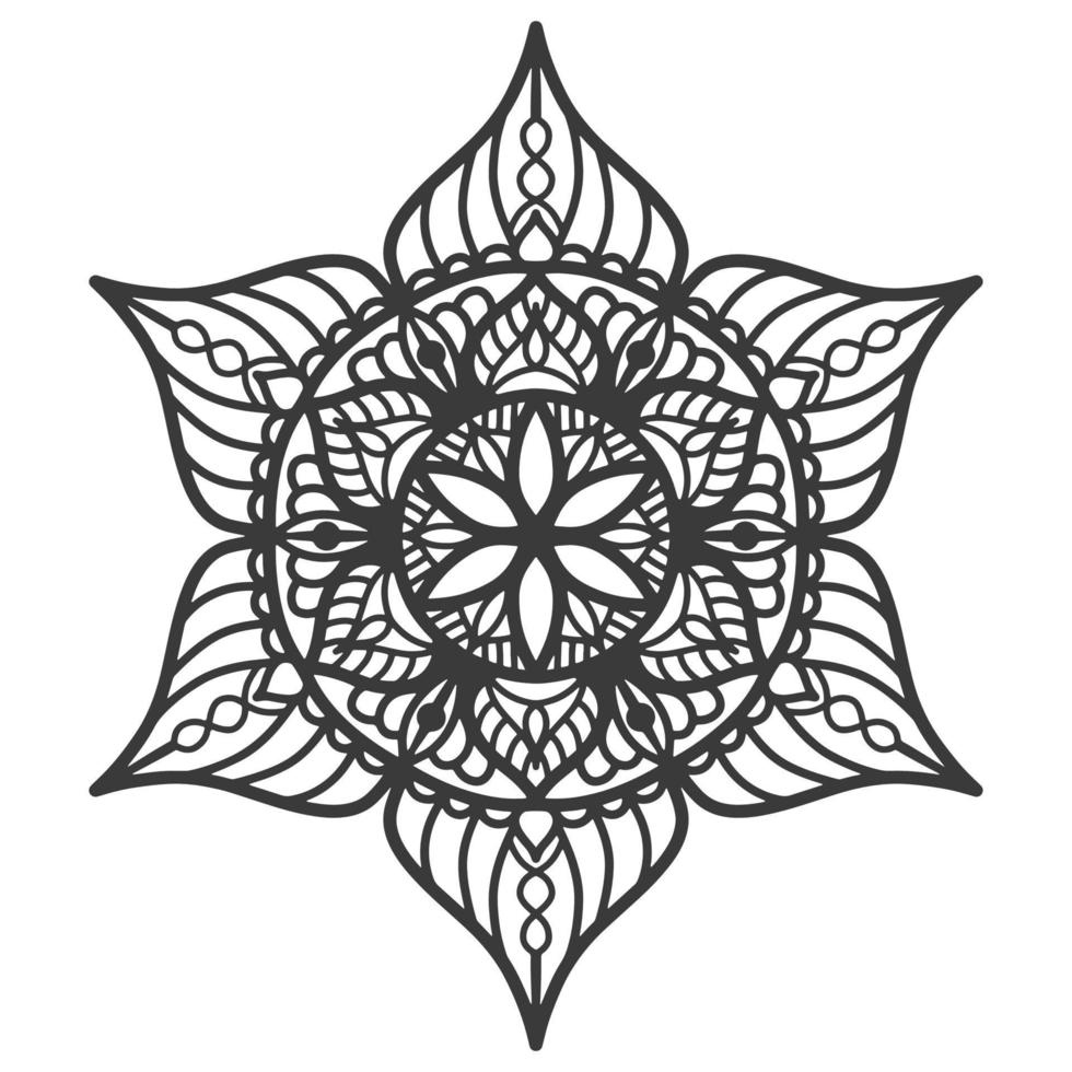 Decorative circle ornament mandala in Diwali style. vector