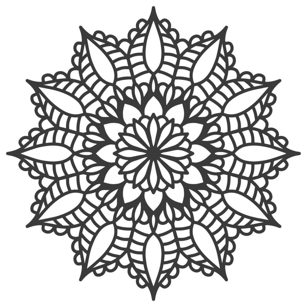 Decorative circle ornament mandala in Diwali style. vector