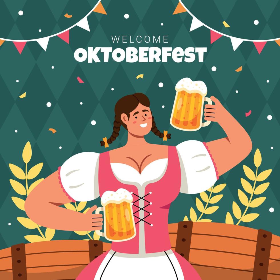 Oktoberfest Festival Concept vector