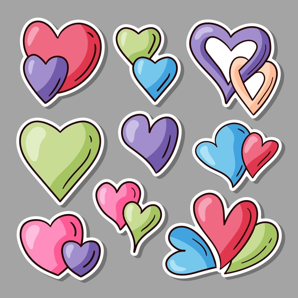 Heart Sticker Journal vector