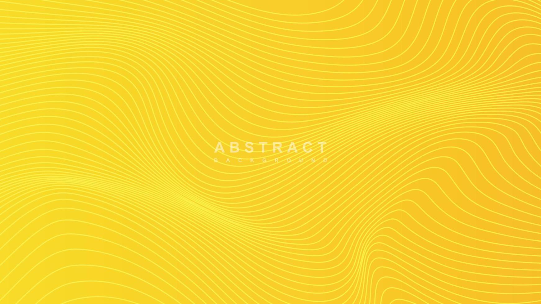 Abstract Yellow 3D Modern Wave Curve Line Background Presentation Vector Template