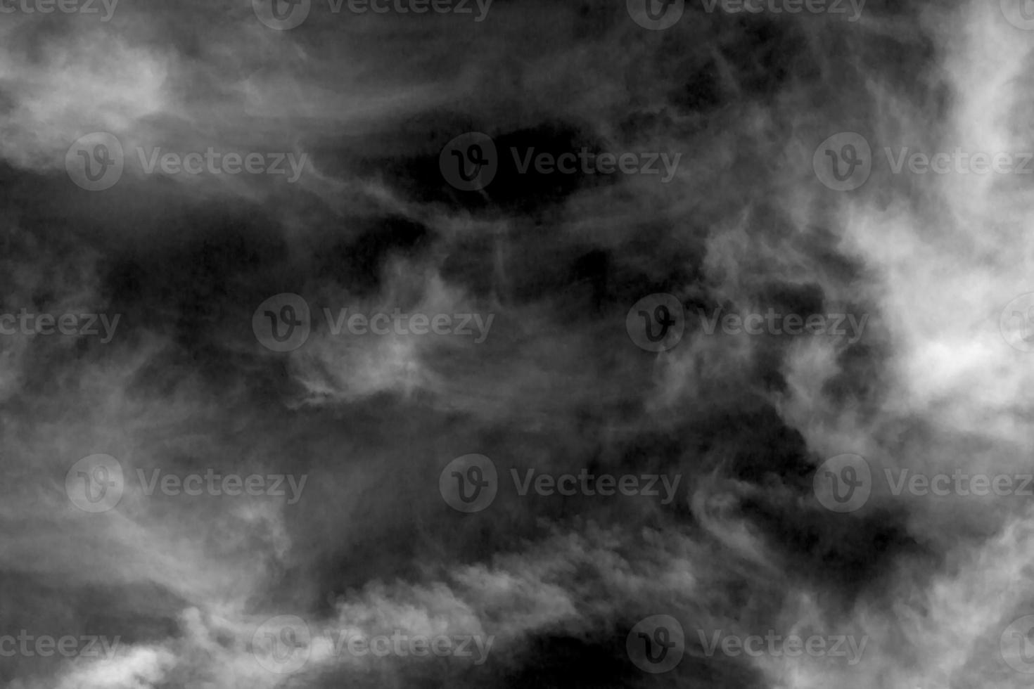 Textured cloud,Abstract black,isolated on black background photo