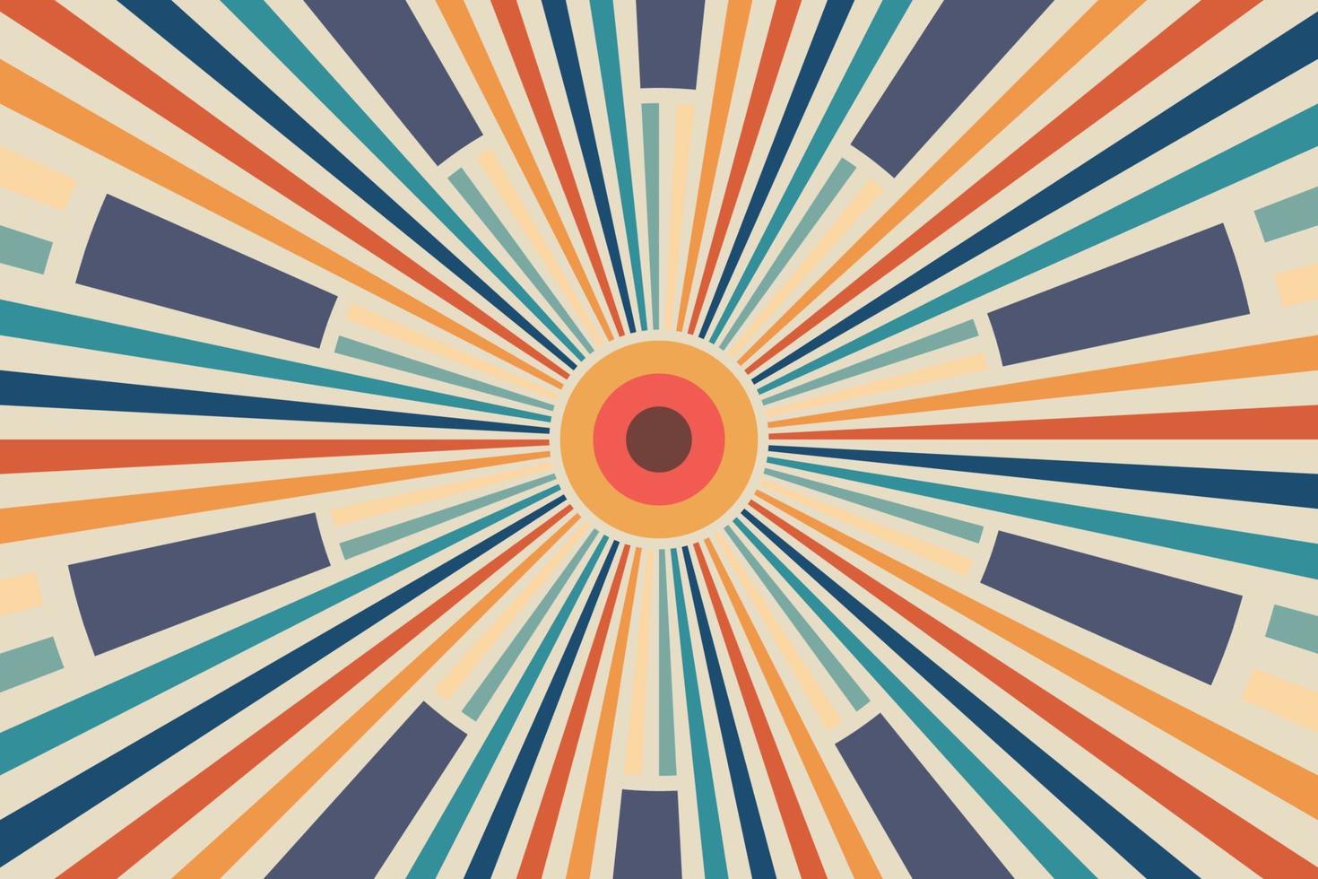 resumen sunburst sun ray fondo retro vector