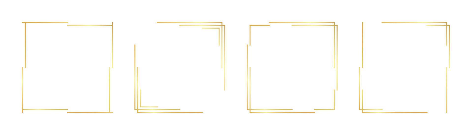 square gold frame vector