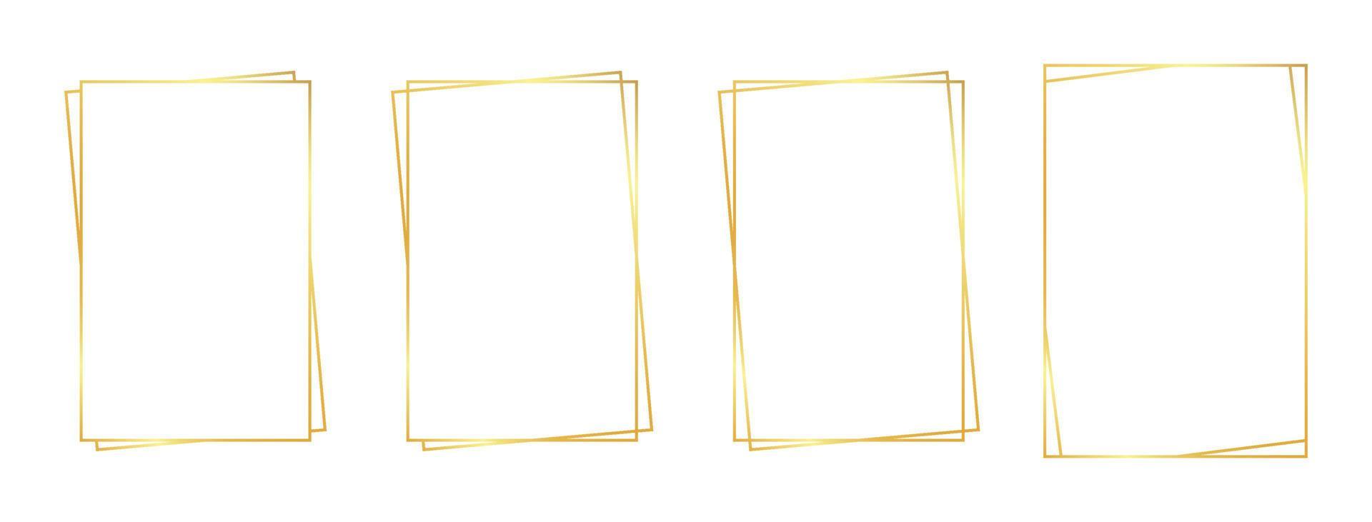 rectangle gold frame 10722193 Vector Art at Vecteezy